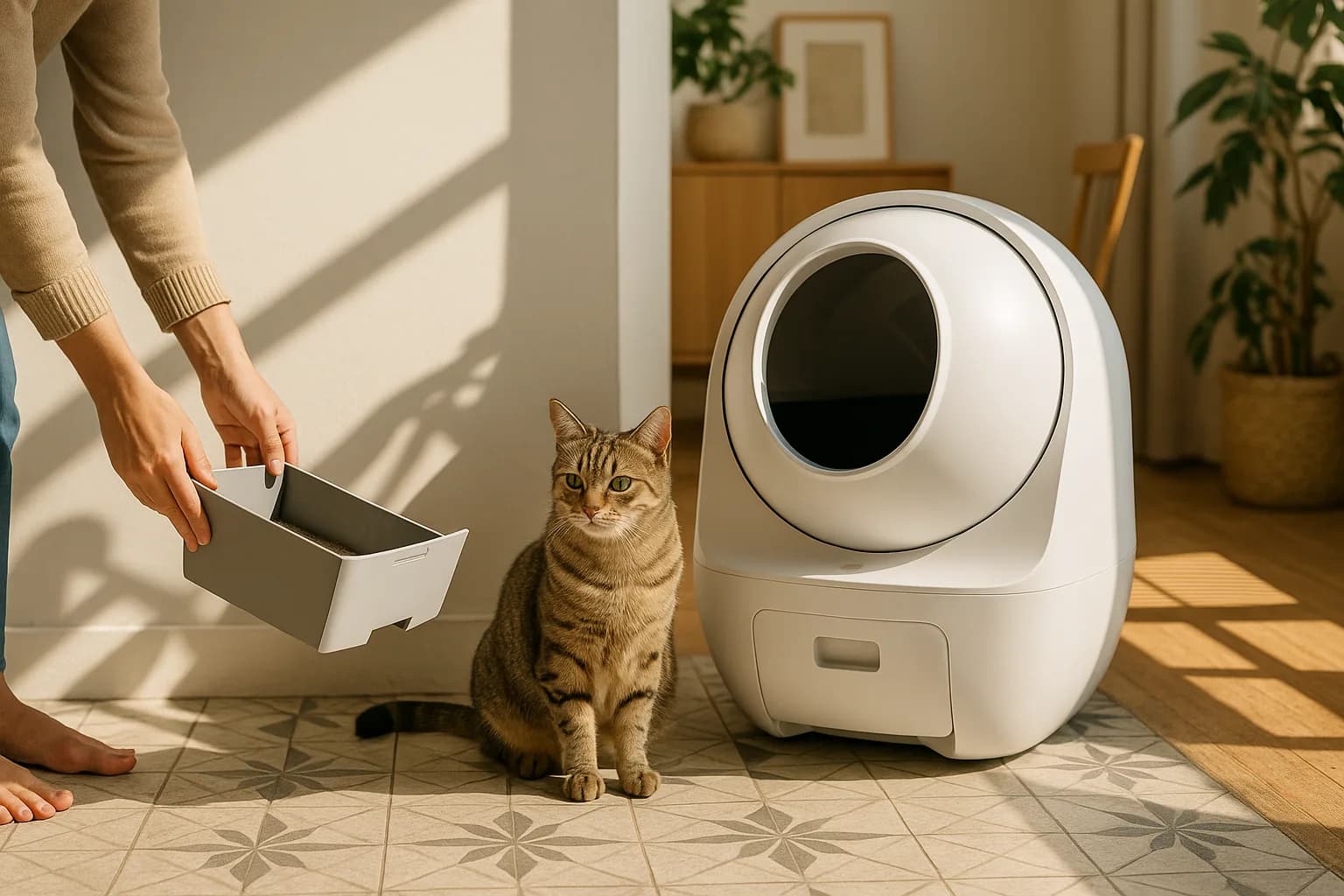 Comment adapter une litière automatique pour les chats sauvés ?