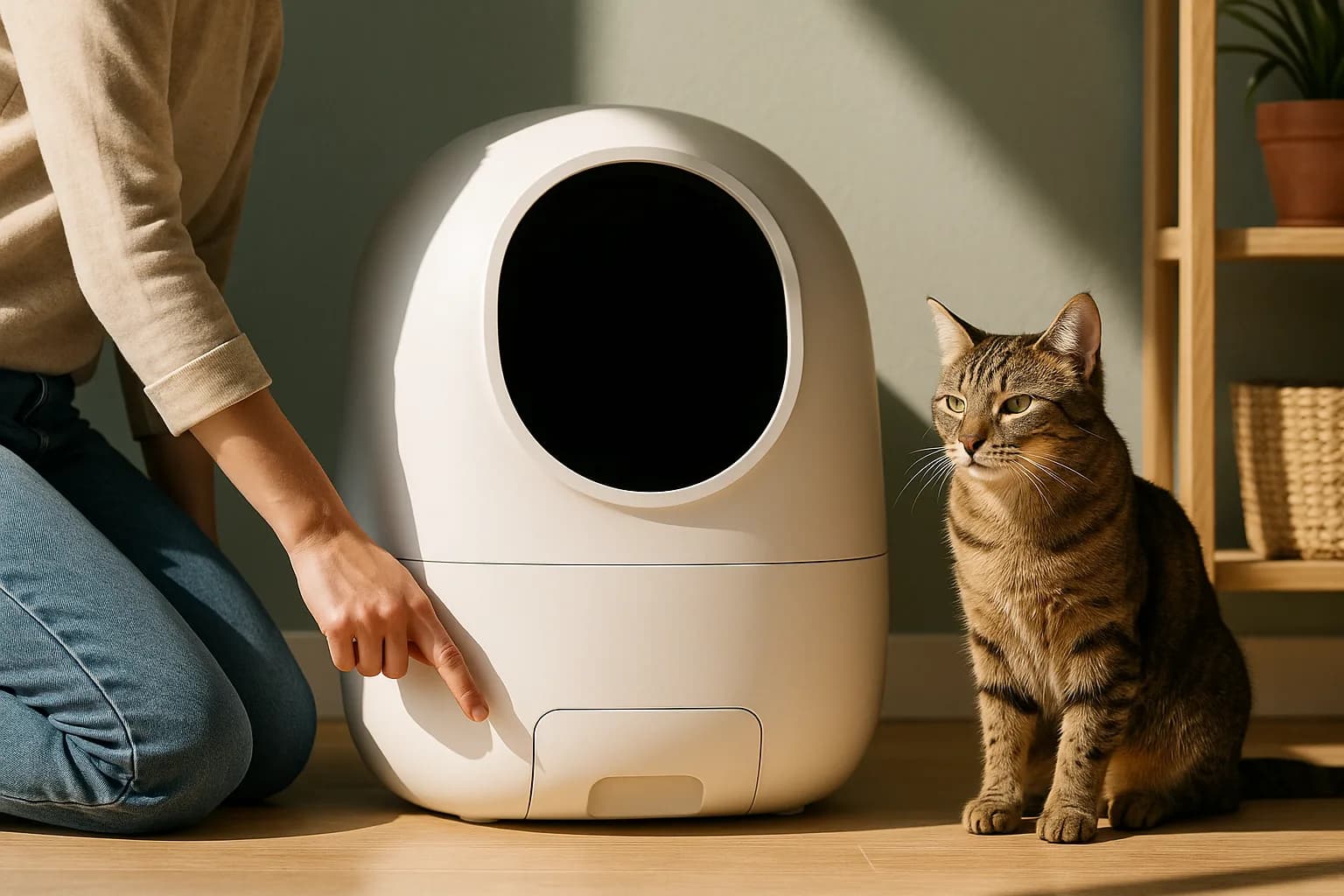 Comment choisir une litière automatique pour un chat hyperactif ?