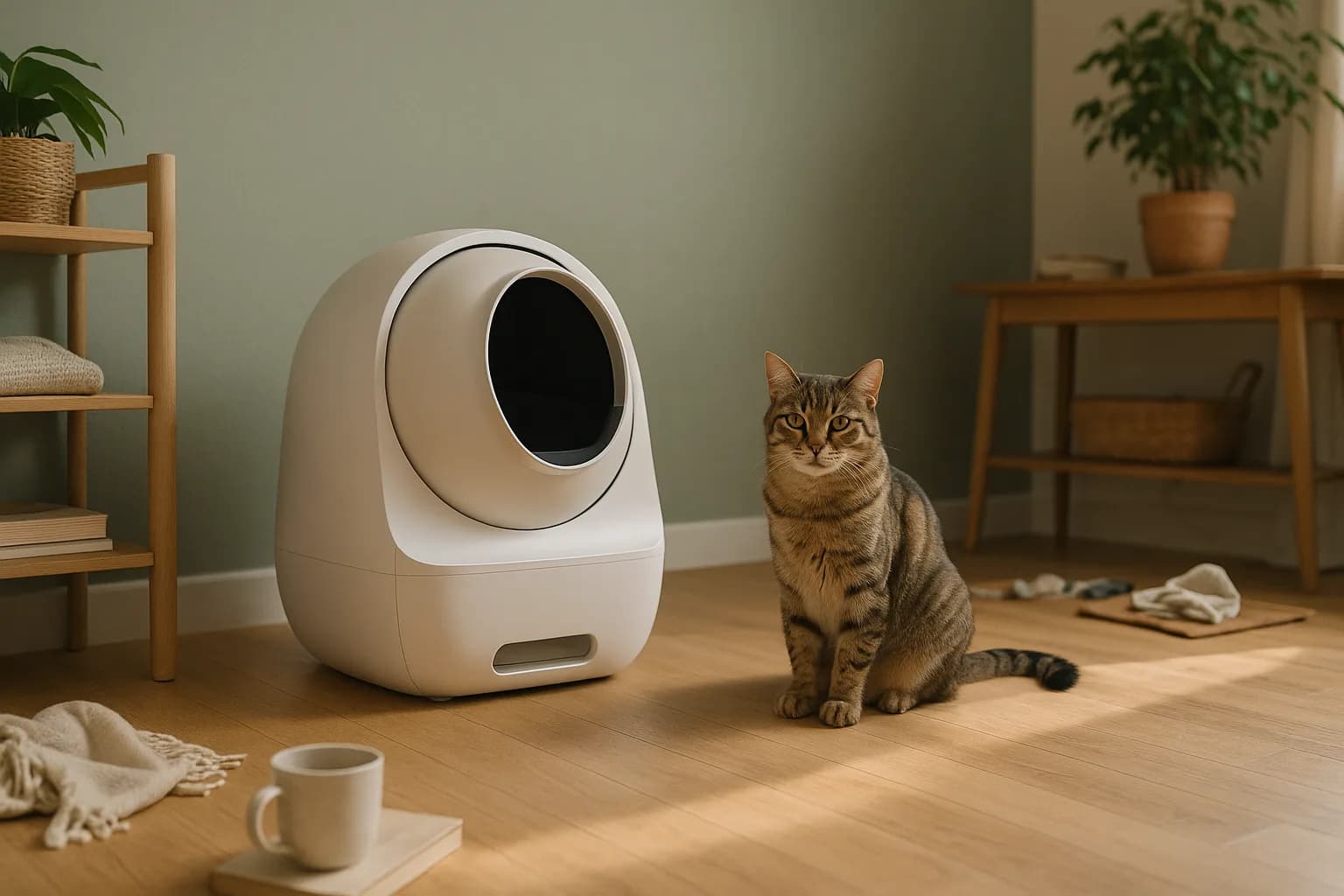 Comment choisir une litière automatique pour un chat peureux ?