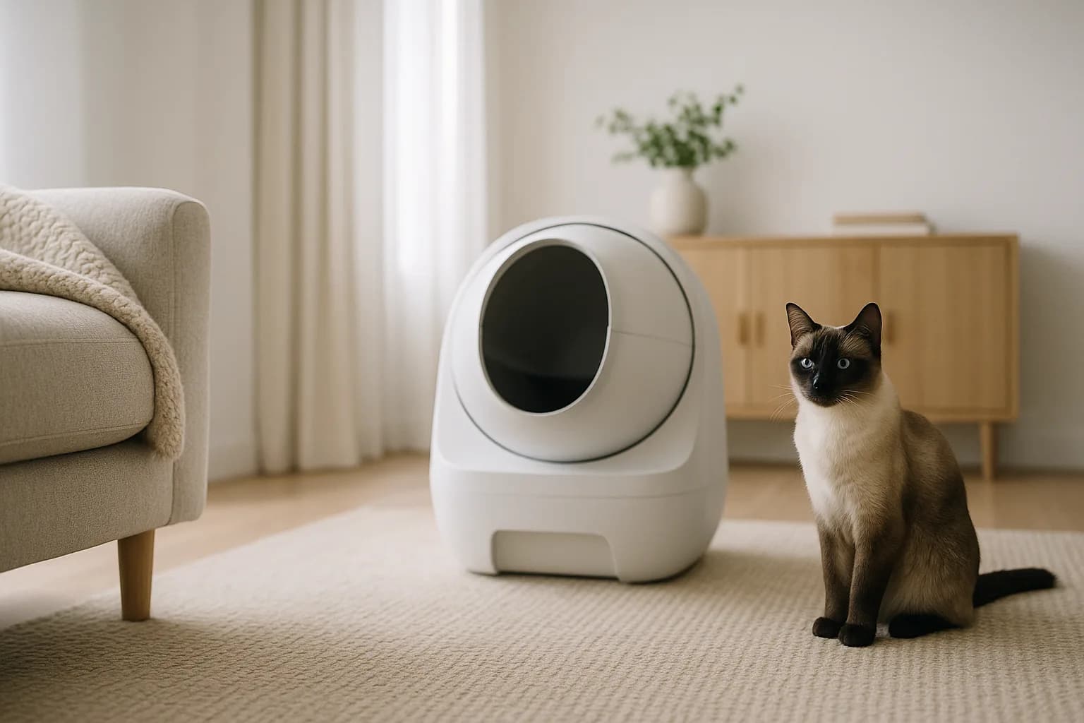 Comment configurer votre litière automatique pour un chat effrayé ?