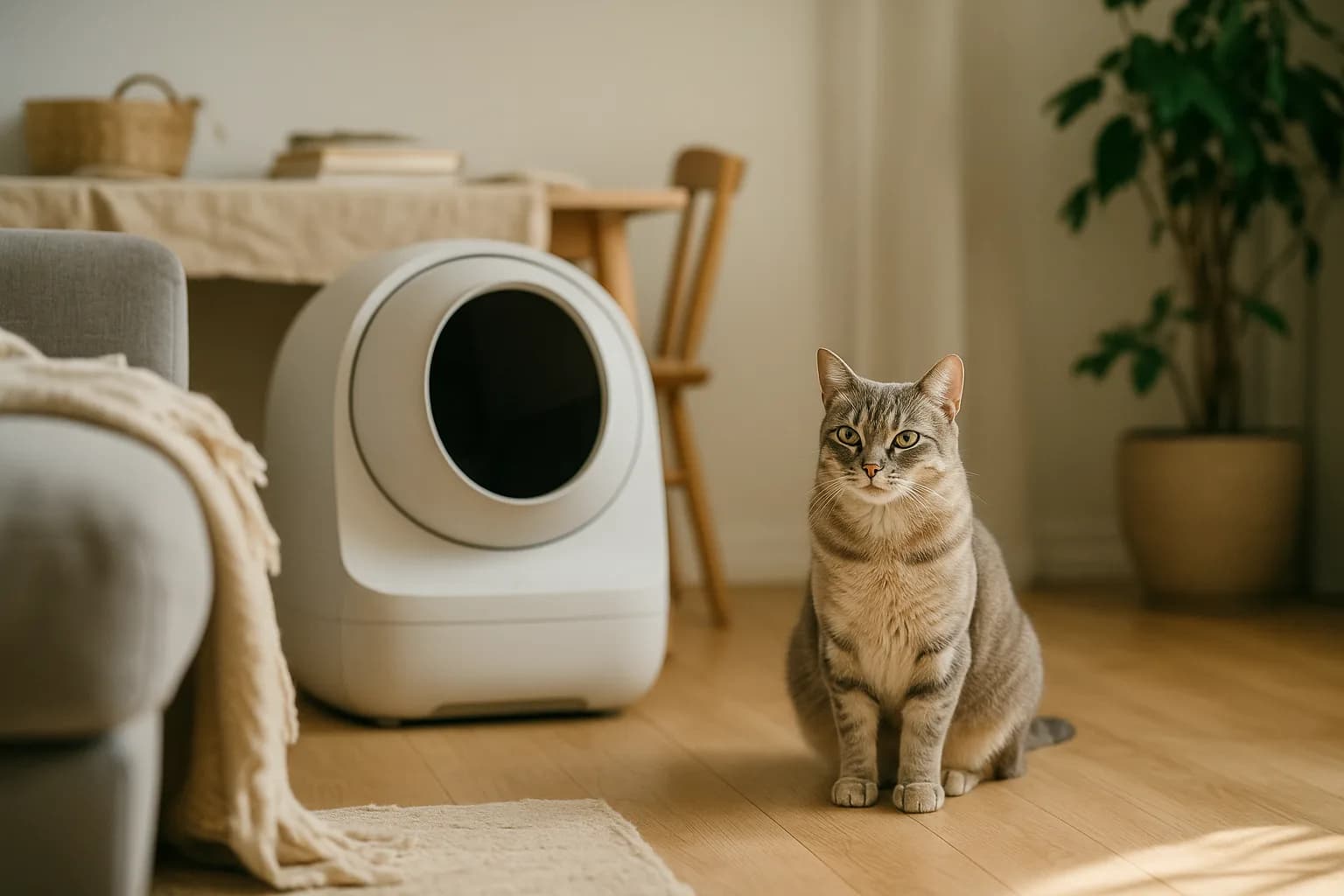Comment bien intégrer une litière automatique dans votre décoration d'intérieur ?
