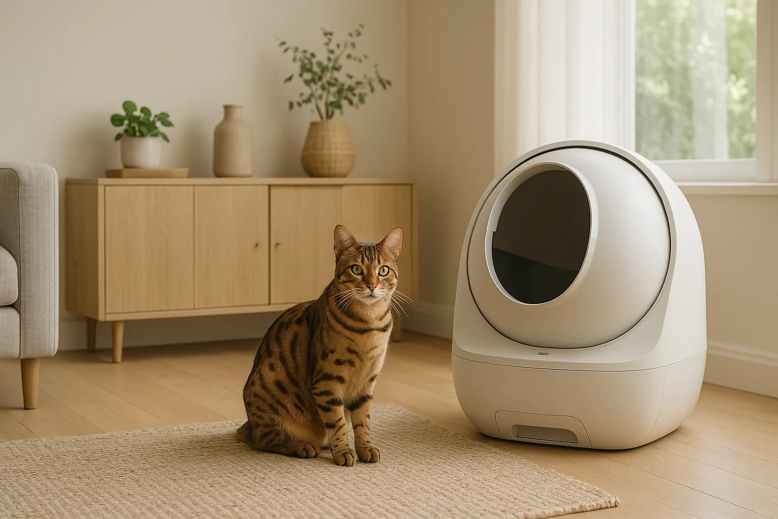 Litière automatique et allergies : guide des matériaux hypoallergéniques